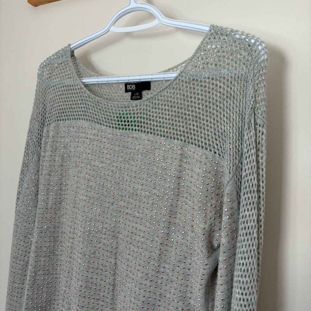 #227 BDB David Bitton Rose Gold Studded Knit